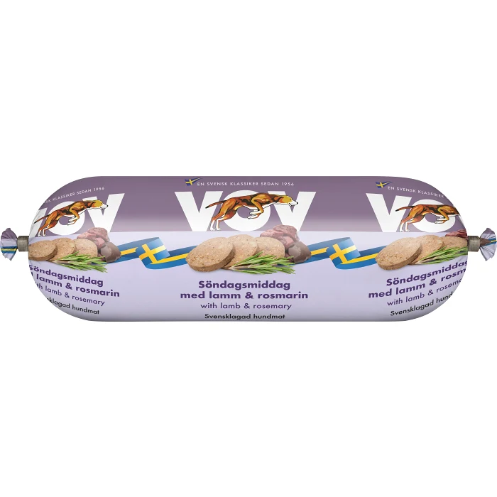 Hundfoder Lamm/Rosmarin 550g Vov