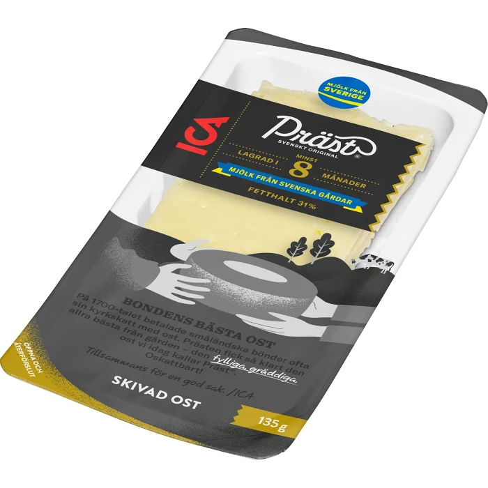 Ost Präst 31% Skivad 135g ICA
