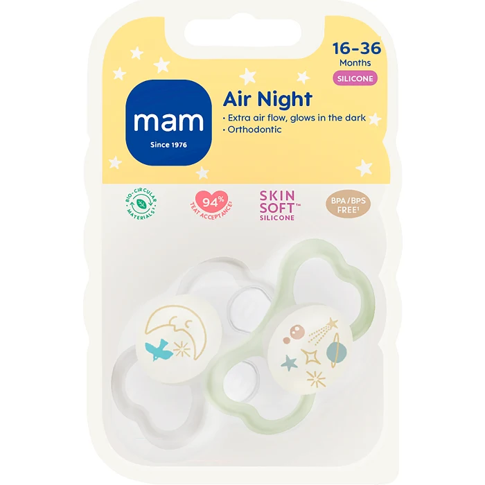 Napp Air Night Silikon 16-36m 2-p MAM