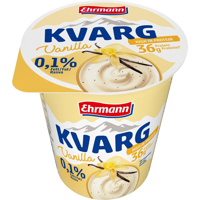 Kvarg Vaniljsmak 0,1% 450g Ehrmann