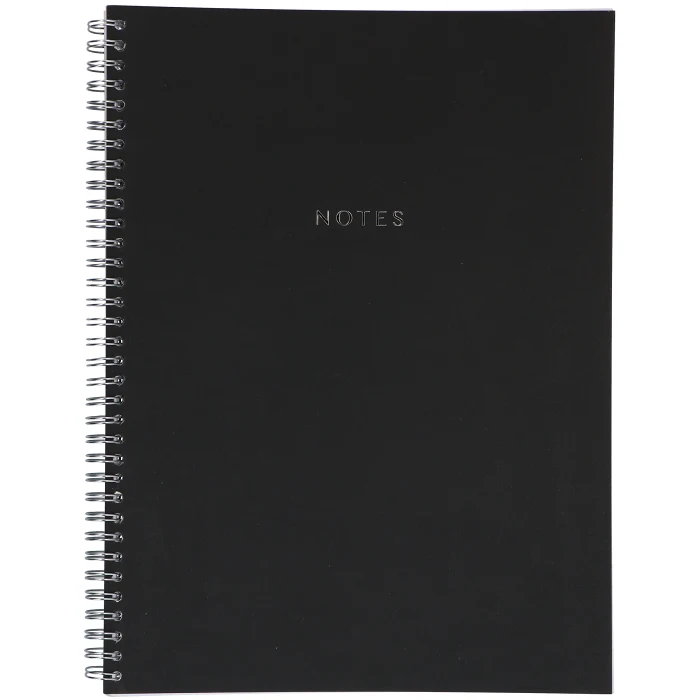 Spiralblock Note Svart A5