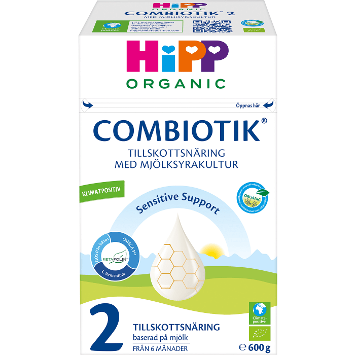 Tillskottsnäring Combiotik 2 pulver Från 6m Ekologisk 600g HiPP
