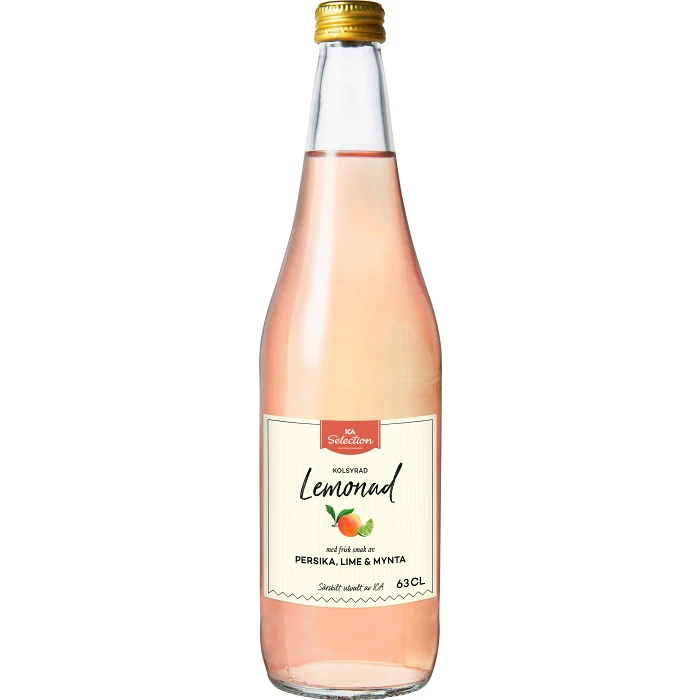 Lemonad Persika Lime & Mynta 63cl ICA Selection