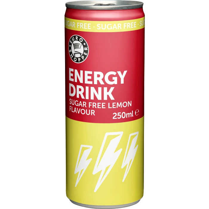 Energidryck Lemon Sugar free 25cl Euro Shopper