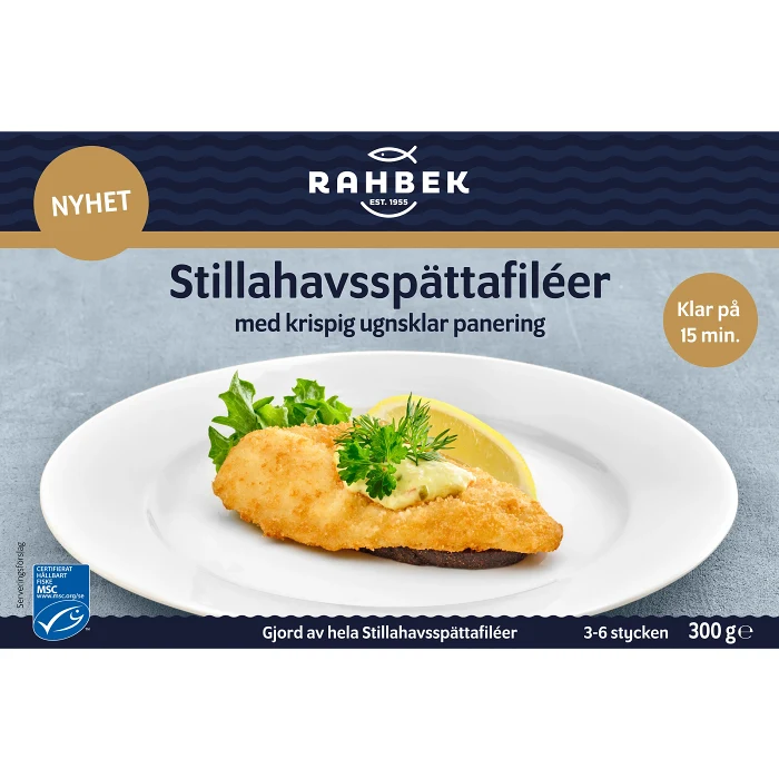 Stillahavsspättafiléer panerade 300g RAHBEK