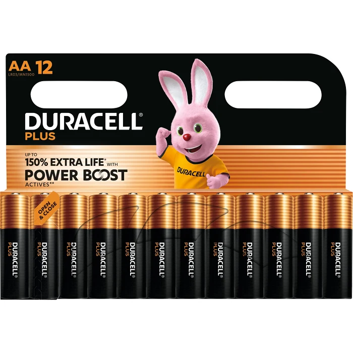 Batteri Plus AA 12-p Duracell