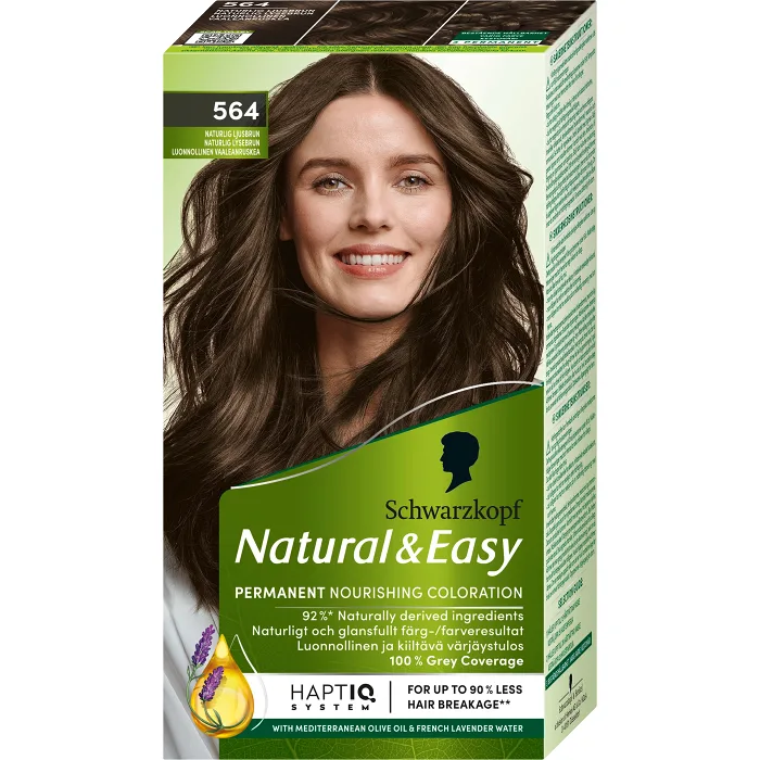 Hårfärg Natural & Easy Natur Ljusbrun 564 1-p Schwartzkopf
