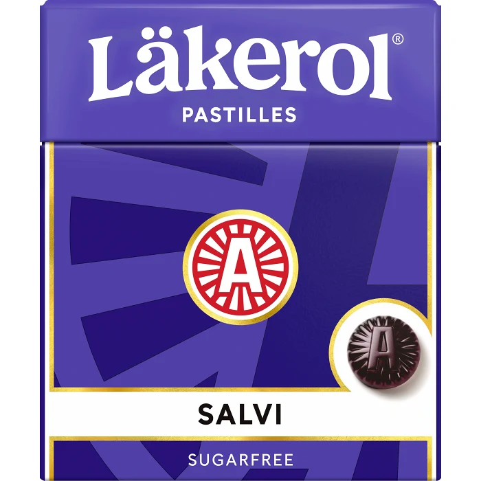 Halstabletter Salvi 25g Sockerfri Läkerol