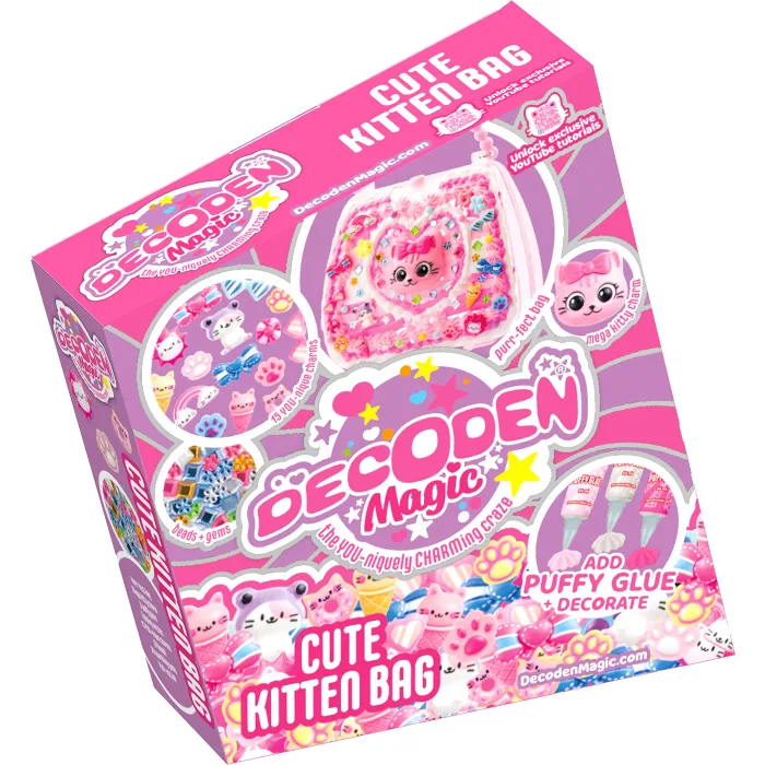 Decoden Magic Deluxe Cute Kitten väsk set