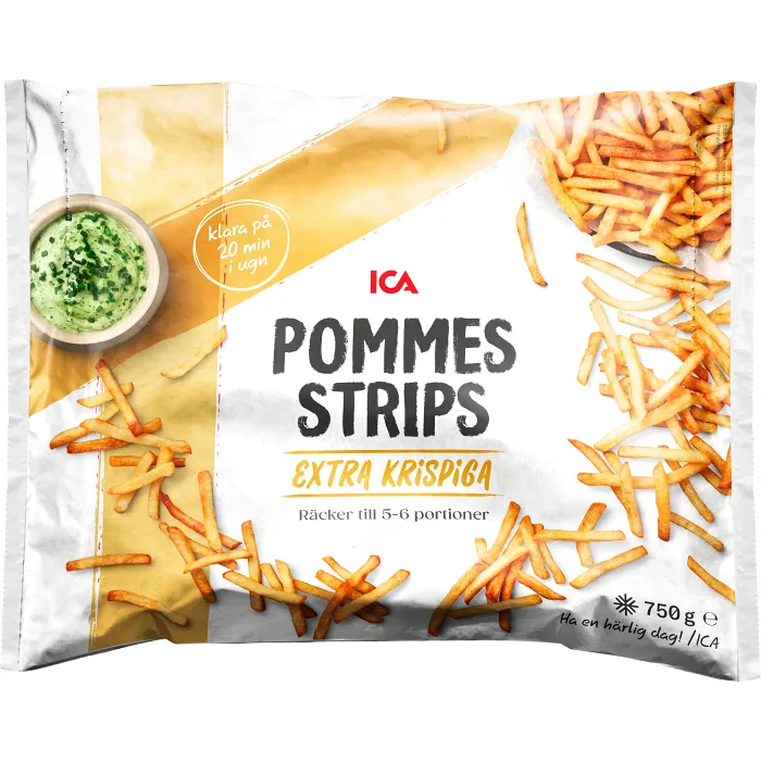 Pommes strips extra krispiga 750g ICA