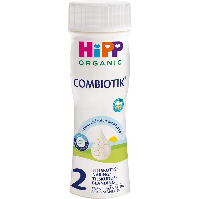 Tillskottsnäring Combiotik 2 drf 6m 200ml Hipp