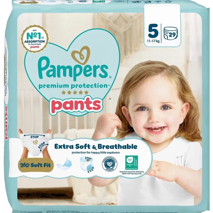 Byxblöjor Premium Protection Pants Strl 5 11-17kg 29p Pampers