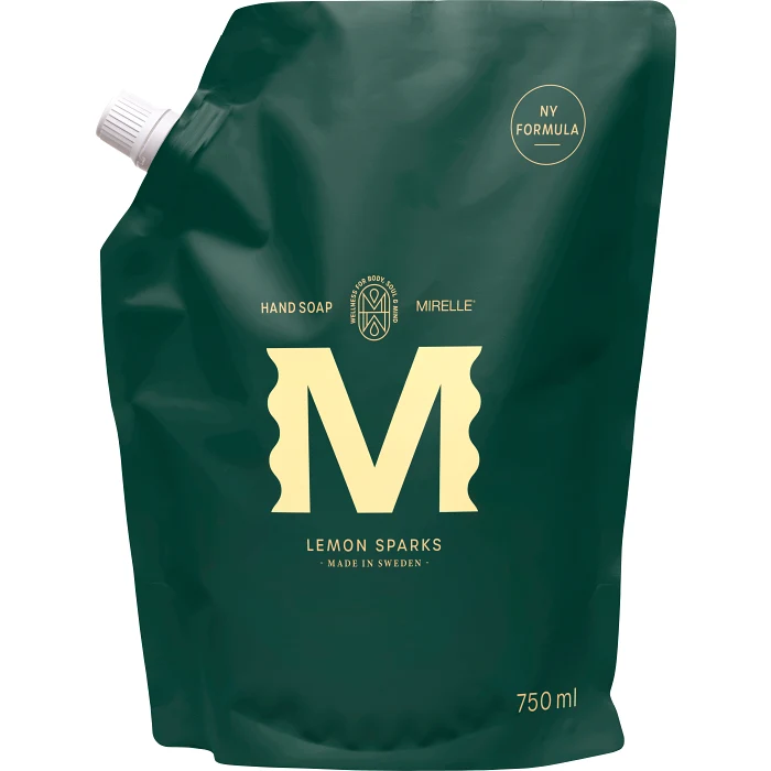 Handtvål Lemon Sparks refill 750ml Mirelle