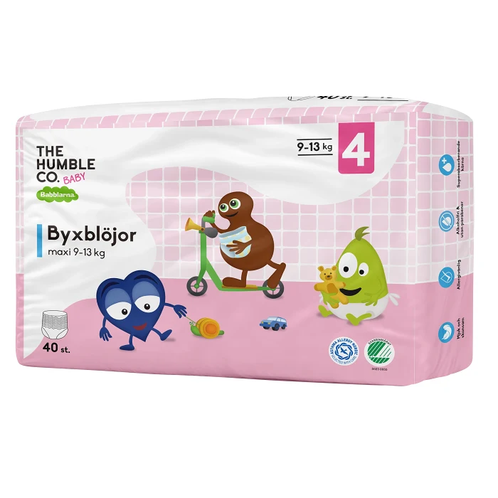 Byxblöjor Maxi 9-13kg 40-p Babblarna