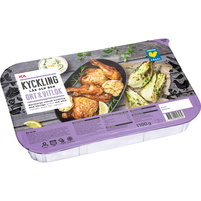 Ört & vitlökskyckling Fryst 1,1kg ICA