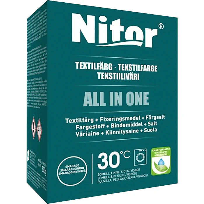 Textilfärg All in one Smaragd Nitor