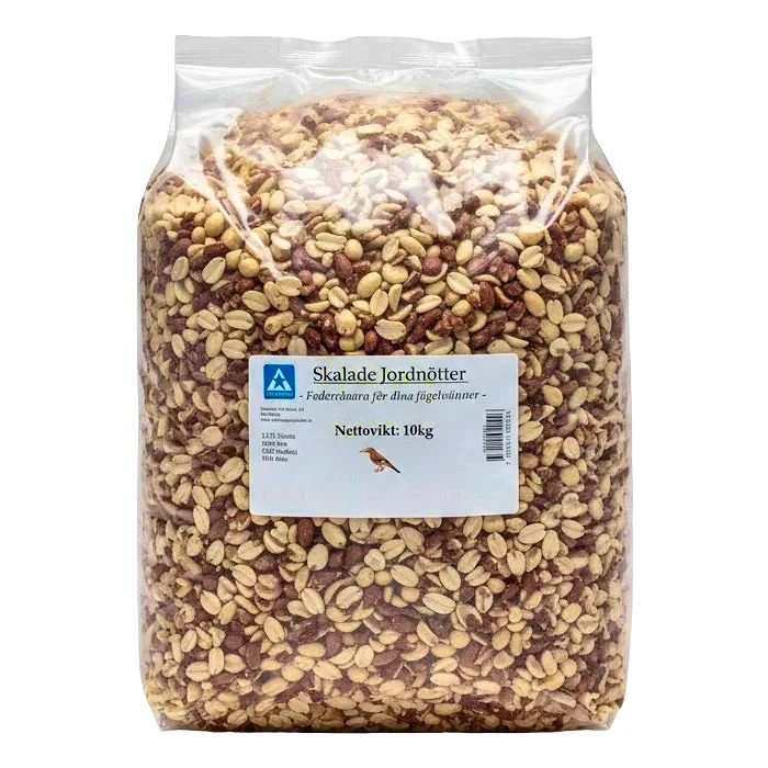 Foderråvara Vildfågel Skalade Jordnötter 10kg Nordstar