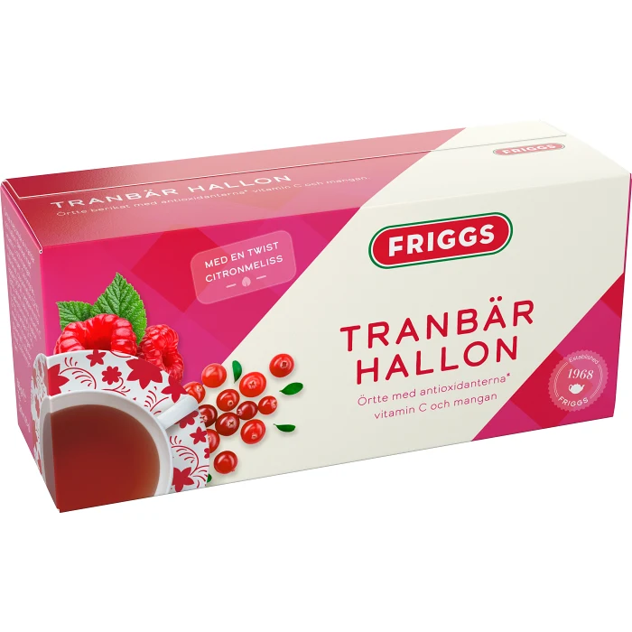 Örtte Tranbär/Hallon 20-pack Friggs