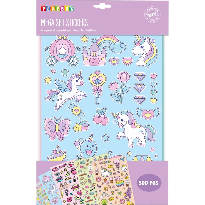 Klistermärken 500st Playbox