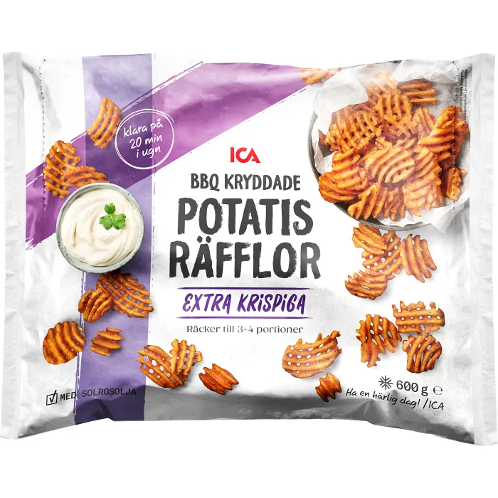 Krispiga Potatisräfflor Fryst 600g ICA