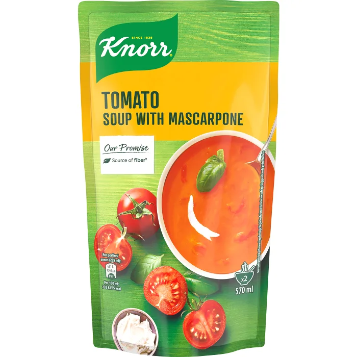 Italiensk Tomat med Mascarpone Soppa 570ml Knorr