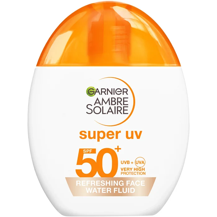 Solskydd Super UV Refreshing Face Water Fluid SPF 50+ 40ml Ambre Solaire