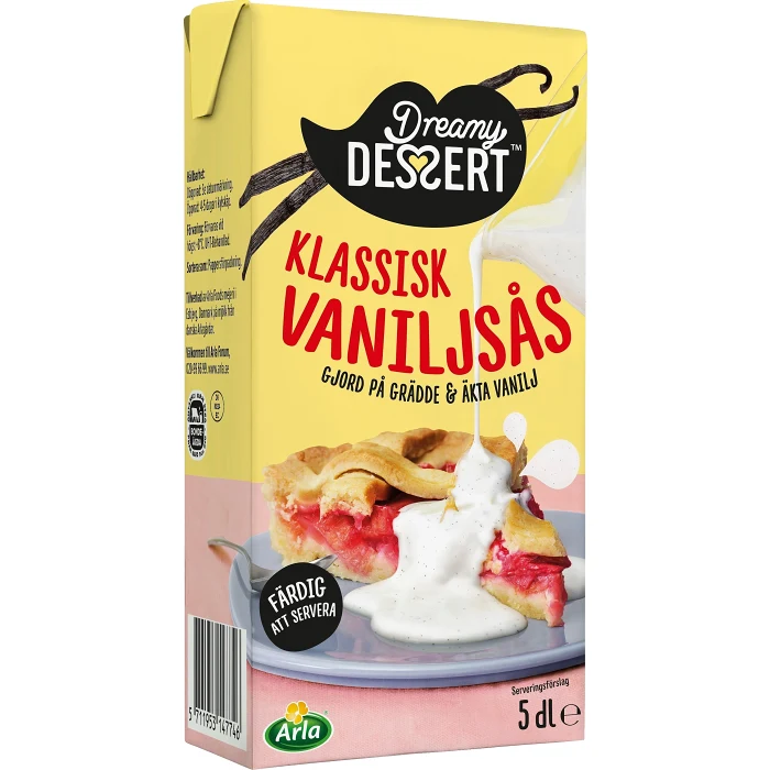 Vaniljsås Klassisk 10% 5dl Dreamy Dessert