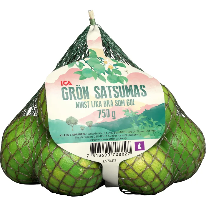Grön satsumas 750g Klass1 ICA
