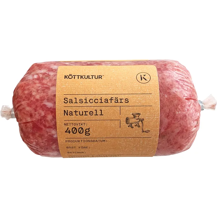 Salsicciafärs Färsk Naturell 400g Köttkultur