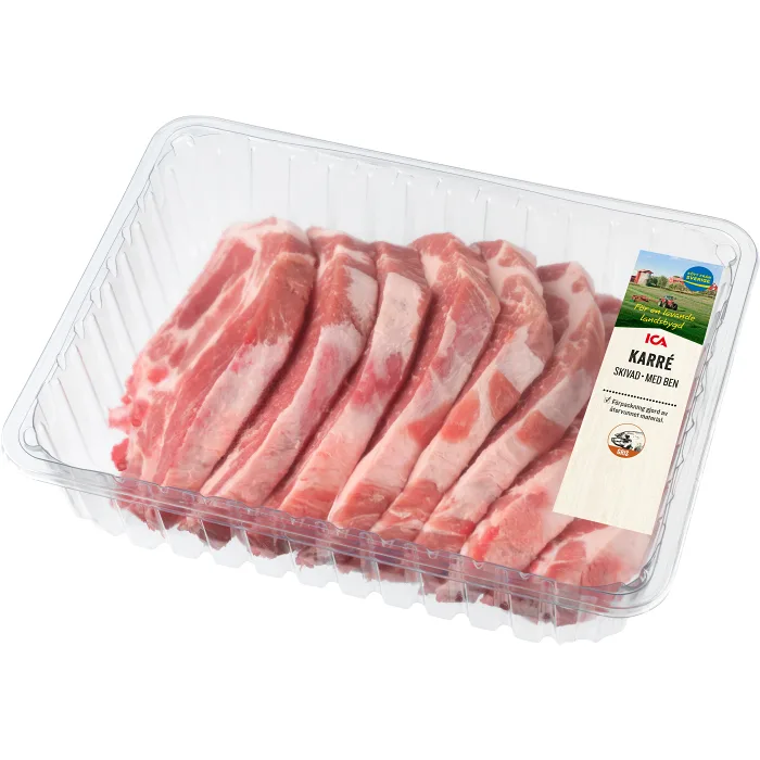Karrékotlett Färsk Skivad med ben ca 2kg ICA