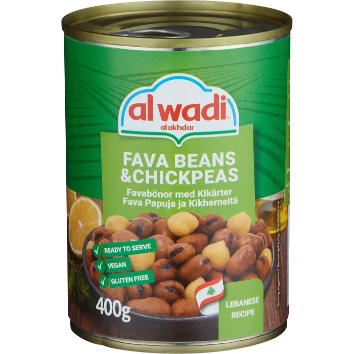 Favabönor foul libanesisk 400g Al Wadi