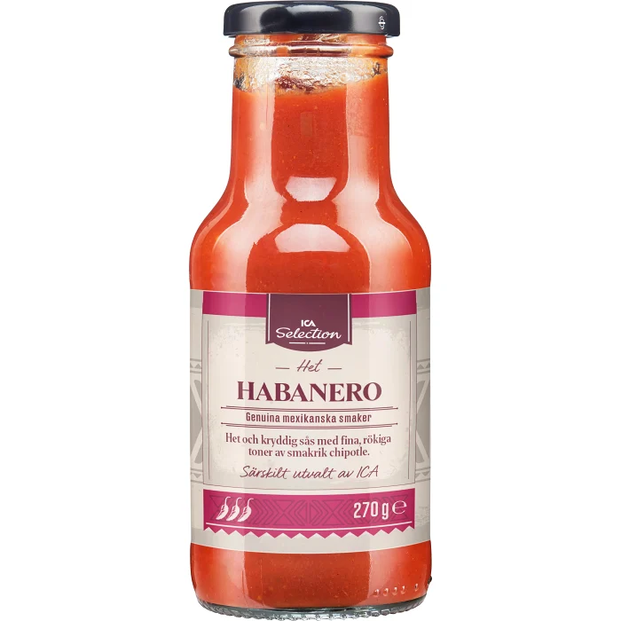Hot Habanero Sauce 270g ICA Selection