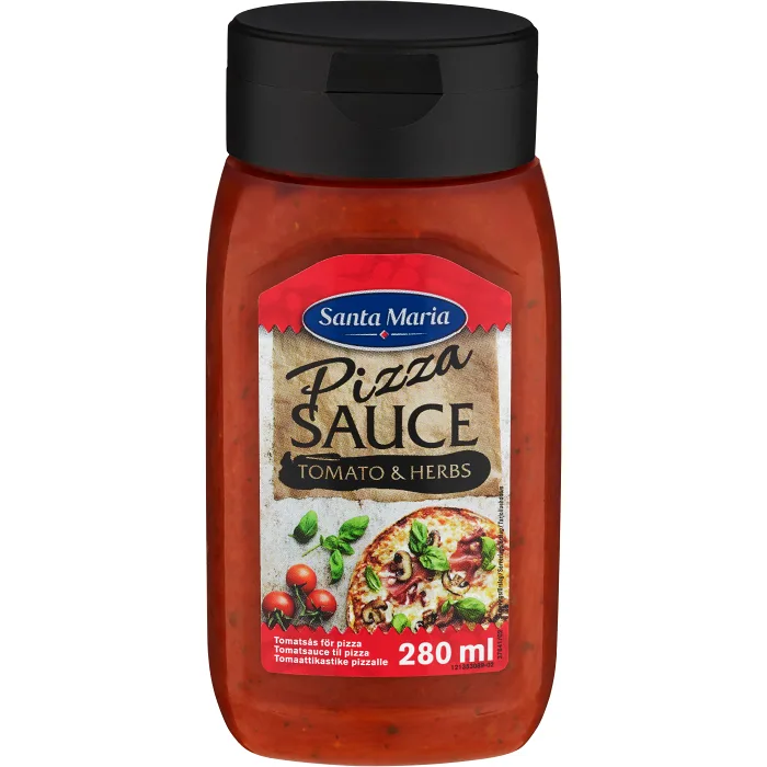 Pizza sauce Tomat & Örter 280g Santa Maria