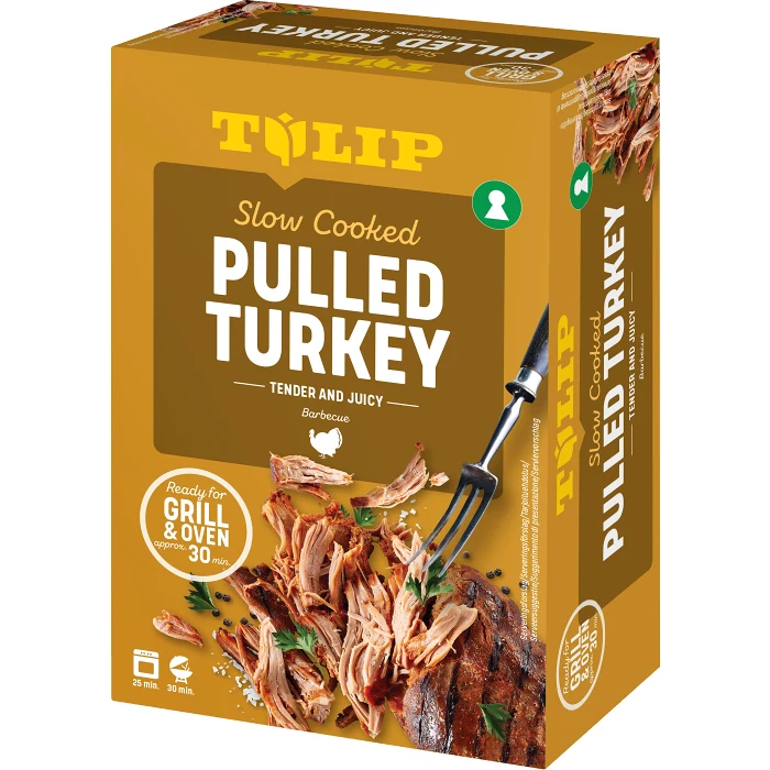 Pulled Turkey Färsk 400g Tulip