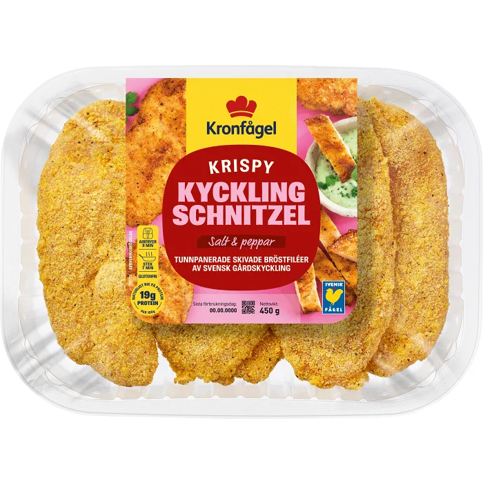 Kycklingschnitzel Färsk Krispy 450g Kronfågel