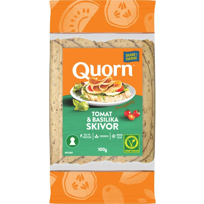 Pålägg Skivor Tomat/Basilika 100g Quorn