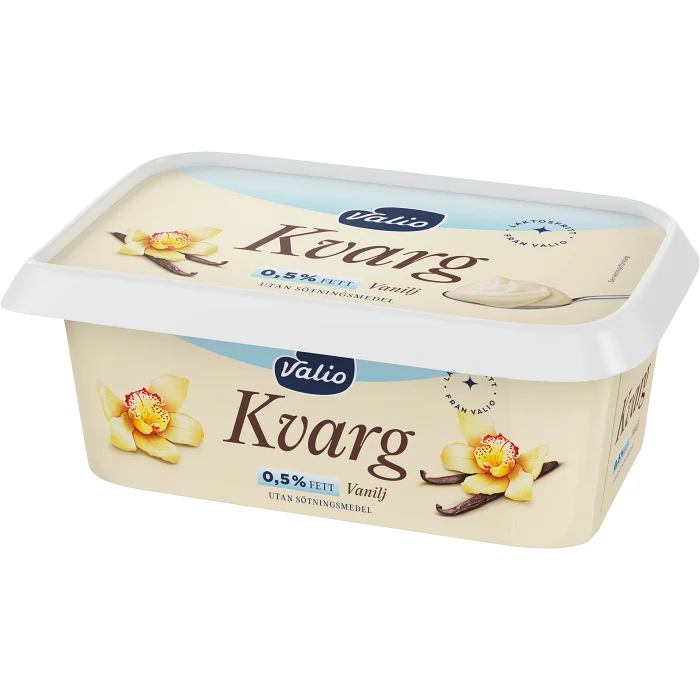 Kvarg Vanilj Laktosfri 0.5% 400g Valio