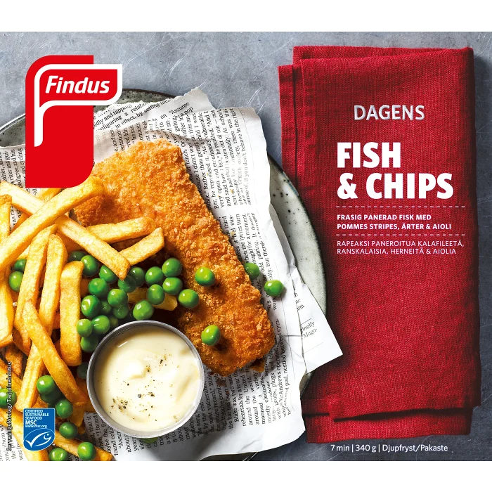 Fish & chips 340g Findus