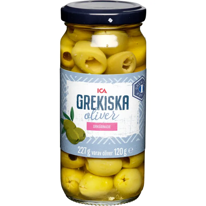 Oliver Grekiska Gröna Urkärnade 227g ICA