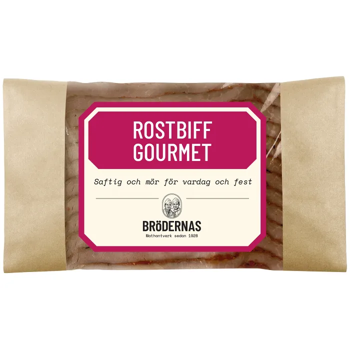 Rostbiff Gourmet skivad 100g Brödernas