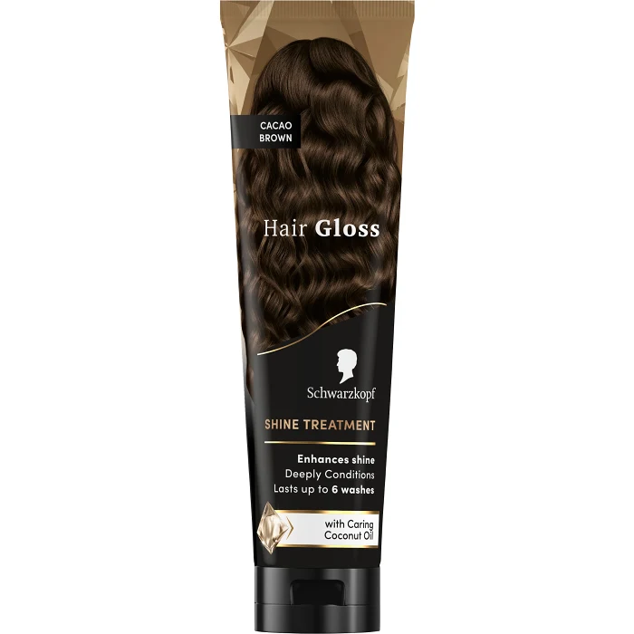 Hair Gloss Shine Treatment Cacao Brown 150ml Schwarzkopf Pure Color