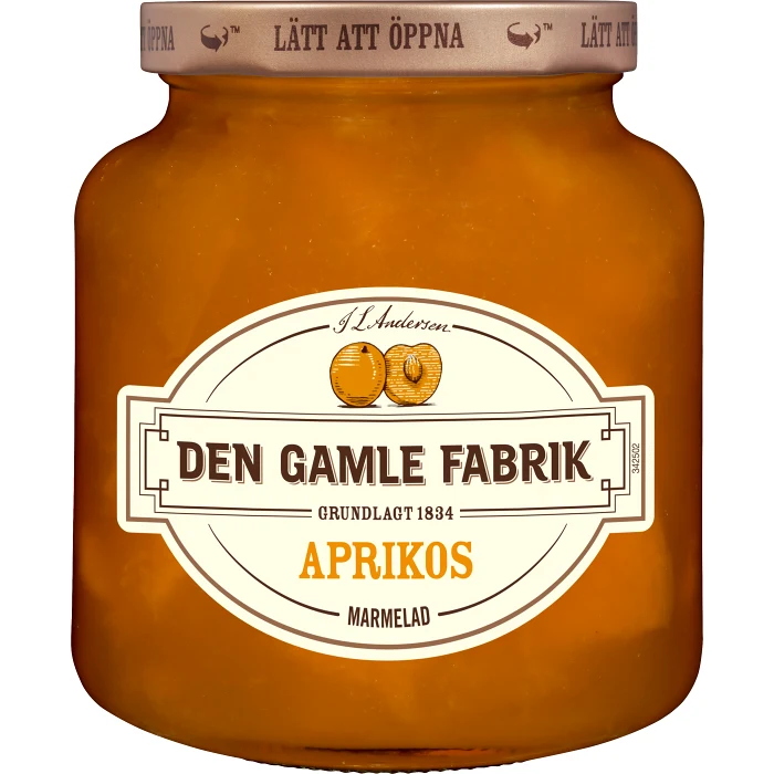 Aprikosmarmelad 380g Den Gamle Fabrik