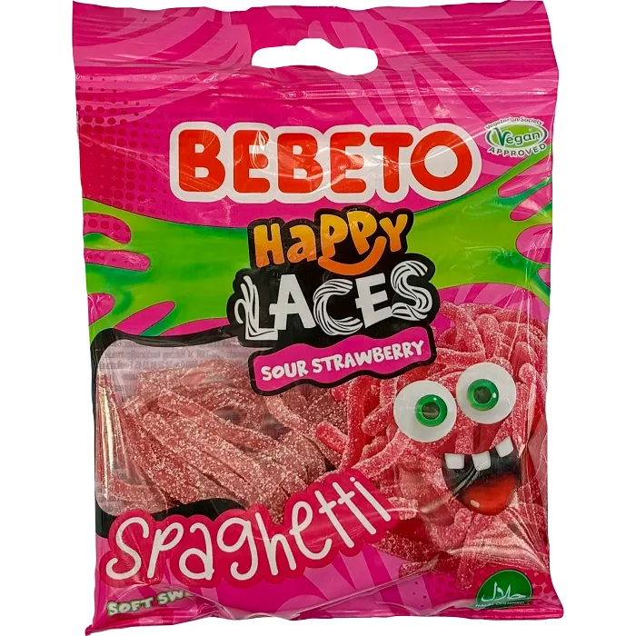 Godispåse Spaghetti Jordgubb 70g bebeto