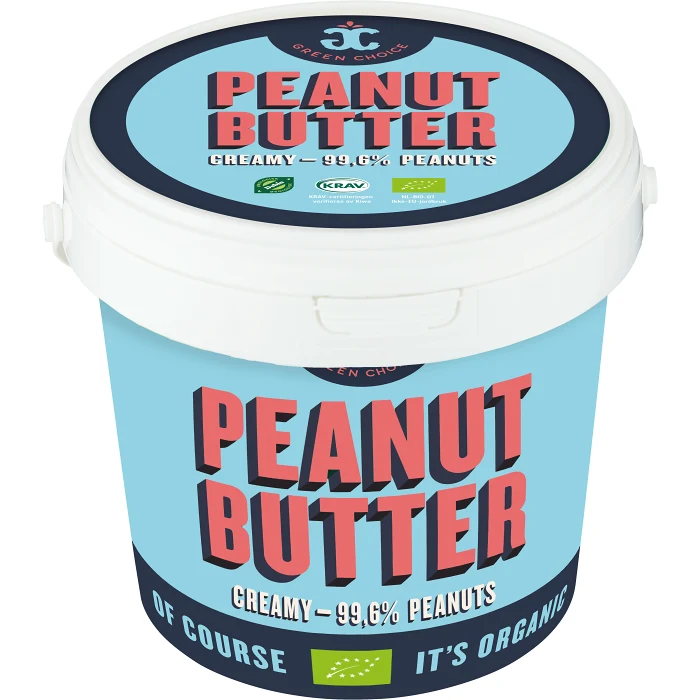 Jordnötssmör creamy 1000g Green Choice