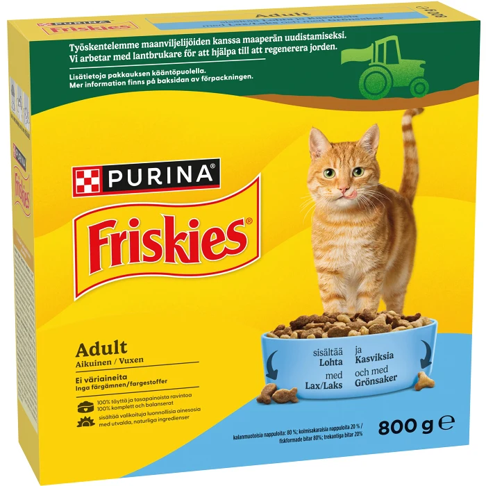 Kattmat Adult Lax/Grönsaker 800g Friskies