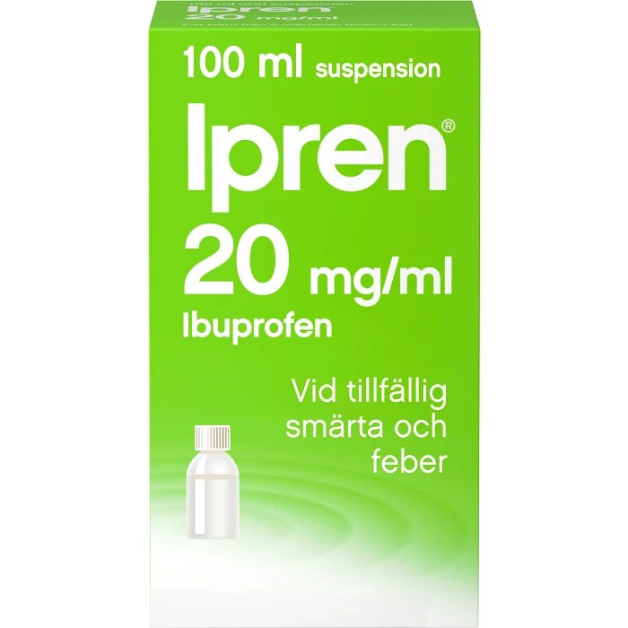 Ipren Barn från 6 månader Oral suspension 20mg/ml 100ml