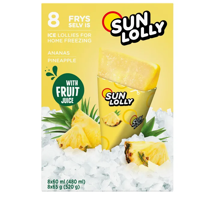Glass Sun Lolly Pineapple 480ml Sun Lolly