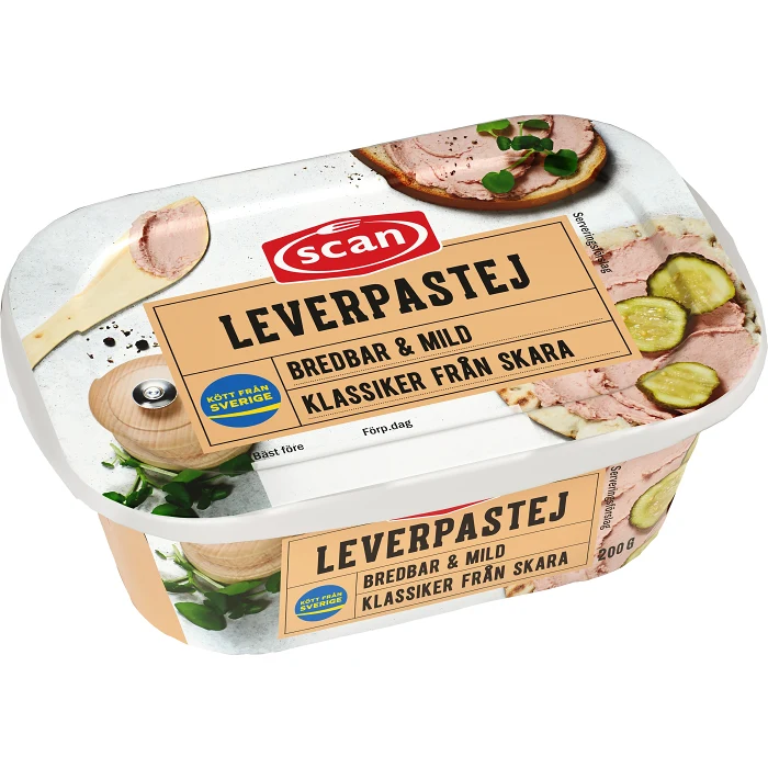 Leverpastej Bredbar 200g Scan