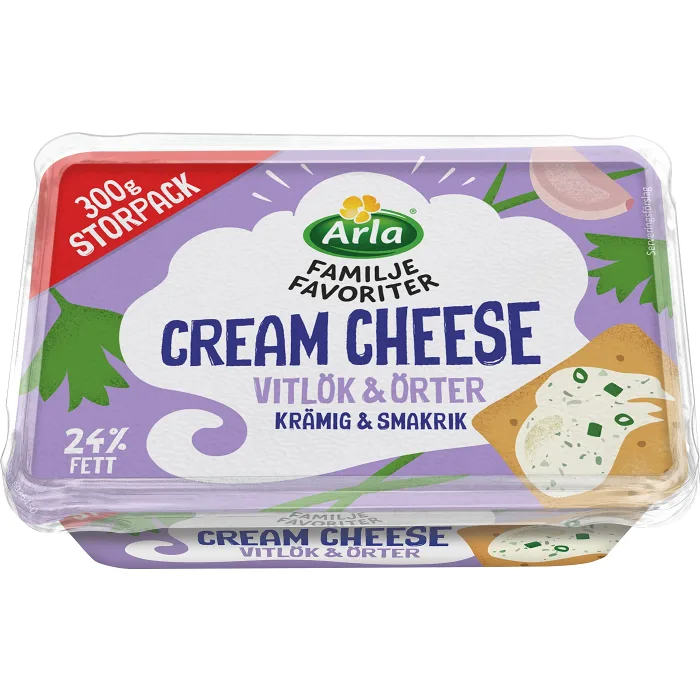Cream cheese Vitlök & Örter 300g Arla®