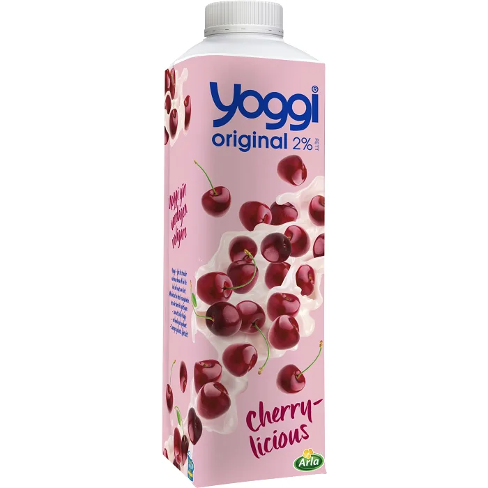 Yoghurt Original Körsbär 2% 1000g Yoggi®